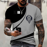 Striped Color Round Neck T-Shirt