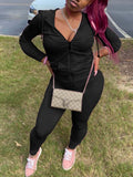 Kangaroo Pocket Hooded Sweatsuit