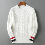 Cuff Stripe Knitted Sweater