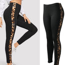 Leopard Side Stripe  Leggings