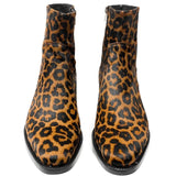 Leopard Genuine Leather Boots
