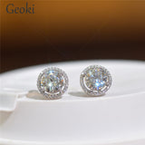 Silver 925 6 Karat Cut Diamond Earrings