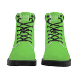 Green Waterproof Leather Boots