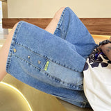 Casual Ripped Jean Shorts