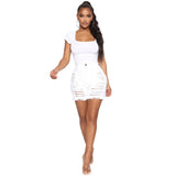 Ropa Mujer Ripped Jeans Shorts