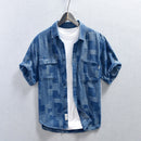 Jeans Plaid Dress Shirt
