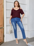 Plus Size Maroon Top