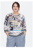 Plus size Anime graphic Top