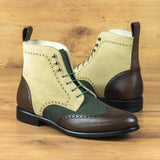 Mixed Color  Style Boots