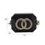 Pearl Chain Crossbody Clutch
