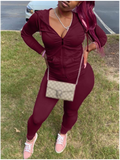 Kangaroo Pocket Hooded Sweatsuit