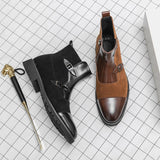 Zipper Square Toe  Short Boots