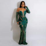 Long sleeve Formal Dress