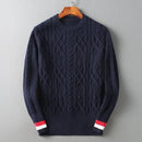 Cuff Stripe Knitted Sweater