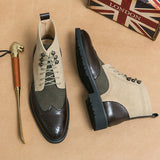 Mixed Color  Style Boots