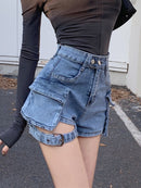 High Waist Four Pocket Shorts