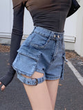 High Waist Four Pocket Shorts