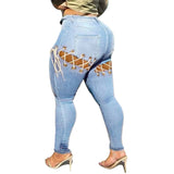 Lace-up Back light Blue  Jeans