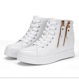 Platform Casual Zipper Sneakers