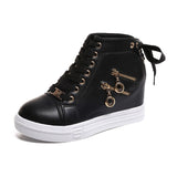 Platform Casual Zipper Sneakers