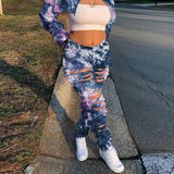 Tie Dye Ripped Jeans