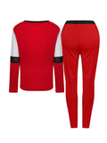Plus Size Multi Color Sweat Suit