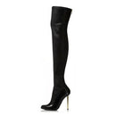 Thin Heel Pointed Toe Knee High Boots