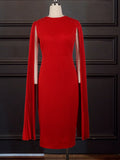 Plus Size  Cloak Sleeve Dress