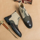 Mixed Color  Style Boots