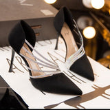 Leather Suede Heels