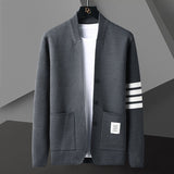 Simple Stripe Arm Cardigan Sweater