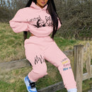 Thicken Warm Hooded Fleece Sweatsuit