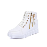 Platform Casual Zipper Sneakers