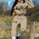 Thicken Warm Hooded Fleece Sweatsuit