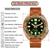 San Martin 44mm Abalone V4 Turtle Watch
