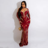 Long sleeve Formal Dress