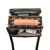 Retro Leather Teddy Bear Clutch