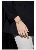 Double Layer Smiley18K Gold Bracelet