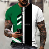 Striped Color Round Neck T-Shirt