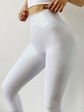 Bright Leather Gym Leggings