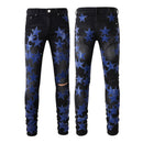 Ripped Blue Star Jeans