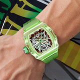 Haofa Crystal Waterproof Skeleton Watch