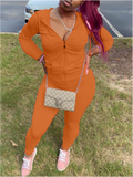 Kangaroo Pocket Hooded Sweatsuit