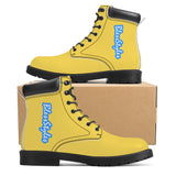 Yellow Waterproof Leather Boots