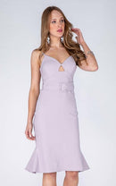 Thin straps  dress with belt - For you and all