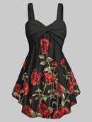 Plus Size 5XL Floral Print Tank Top - For you and all