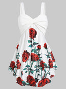 Plus Size 5XL Floral Print Tank Top - For you and all