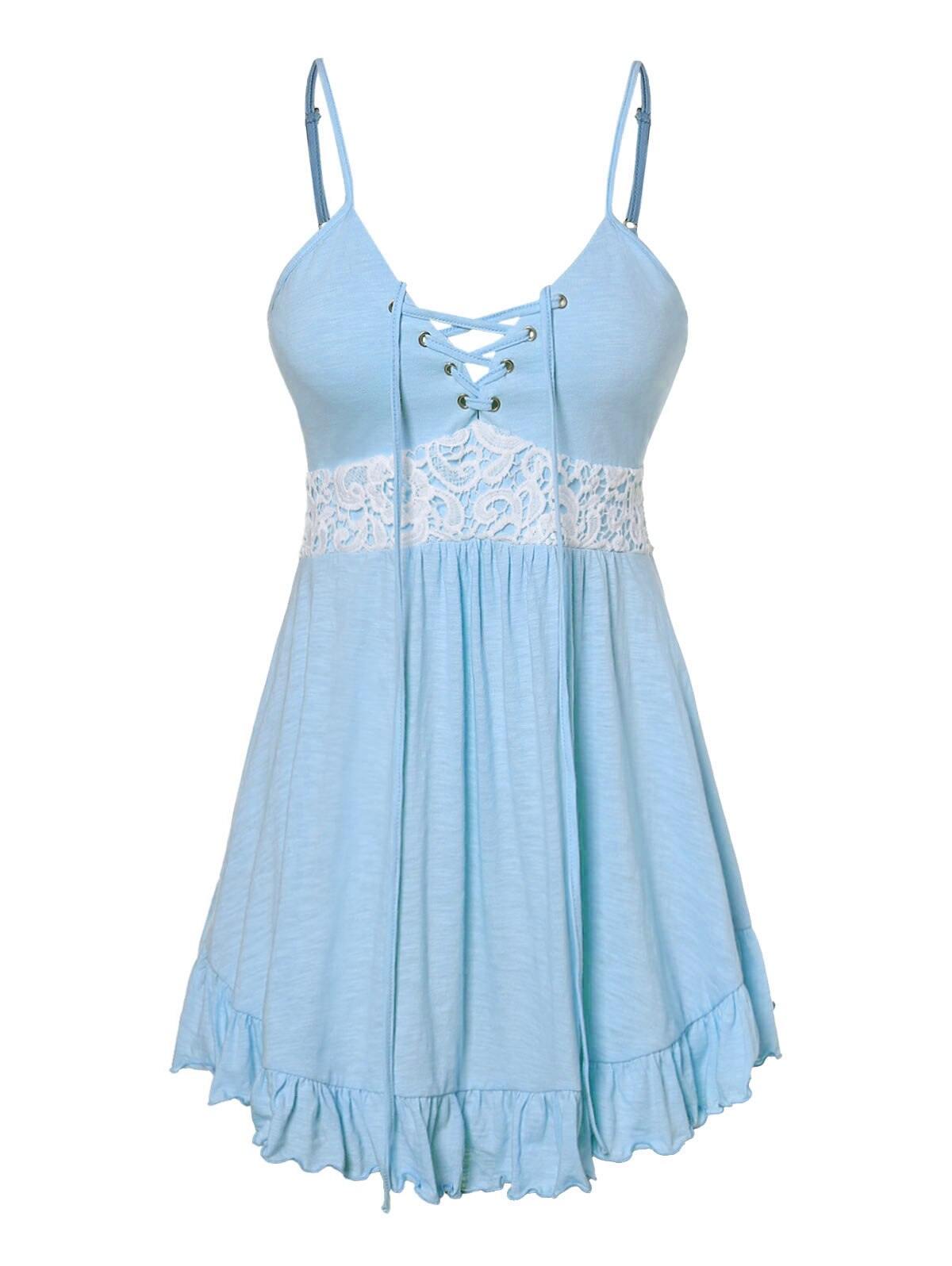 Plus Size  Lace  Tank Top Cotton - For you and all