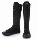 High top canvas knee high boots - For you and all