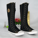High top canvas knee high boots - For you and all